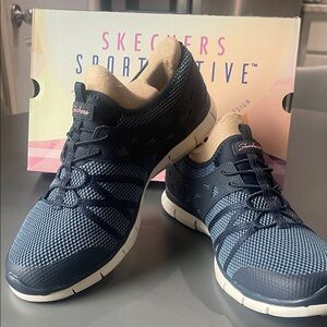 Skechers Navy Blue Athletic Shoes